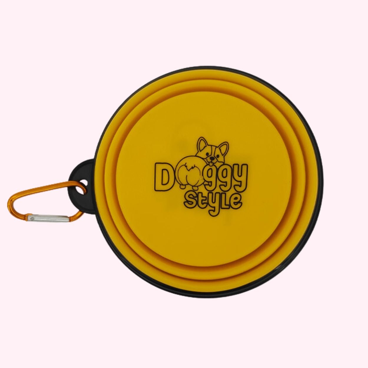 "Bad Motha Fluffa" Collapsible Dog Bowl - Back - Doggy Style Pet Products