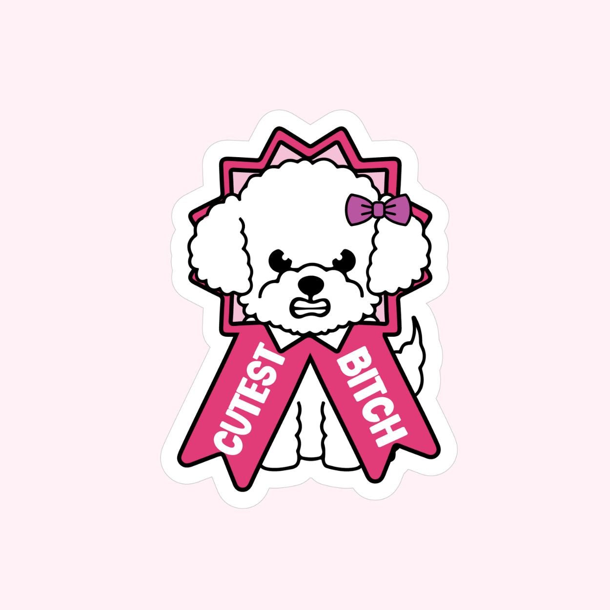 Cutest Bitch Sticker - Doggy Style Pet Products