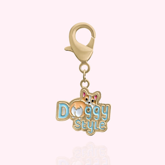 "Doggy Style" Dog Collar Charm - Gold - Doggy Style Pet Products
