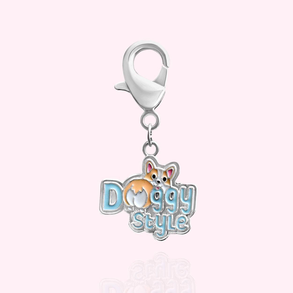 "Doggy Style" Dog Collar Charm - Silver - Doggy Style Pet Products