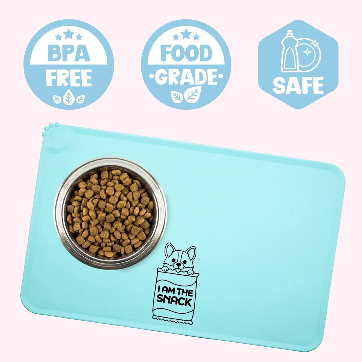 "I Am The Snack" Dog Feeding Mat Benefits - Doggy Style Pet Accessories